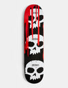 Zero 3 Skulls w/Blood Skateboard Deck - Black/White/Red
