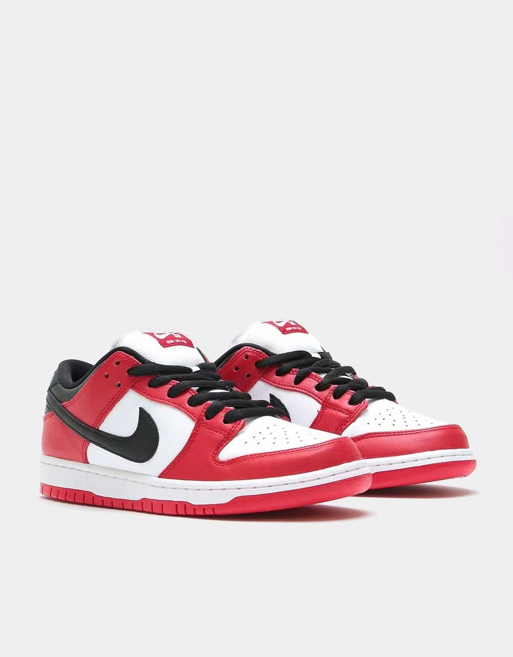 Nike SB Dunk Low Pro Skate Shoes - Varsity Red/Black-White-Varsity Red