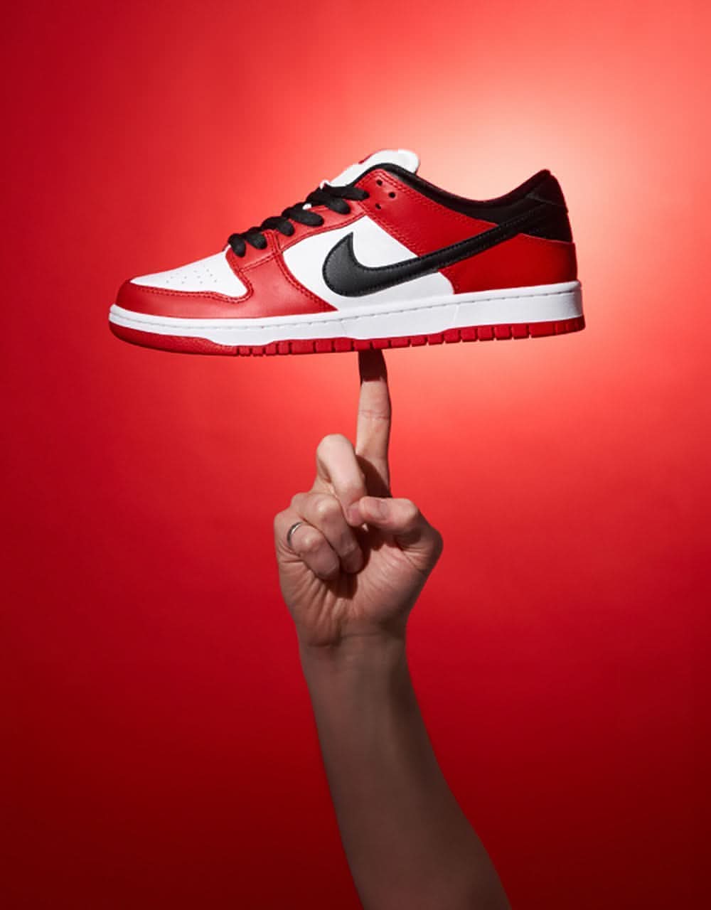 Nike SB Dunk Low Pro Skate Shoes - Varsity Red/Black-White-Varsity Red