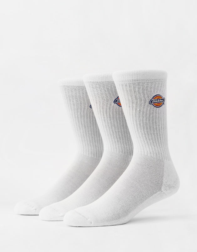 Dickies Valley Grove 3-Pack Socks - White