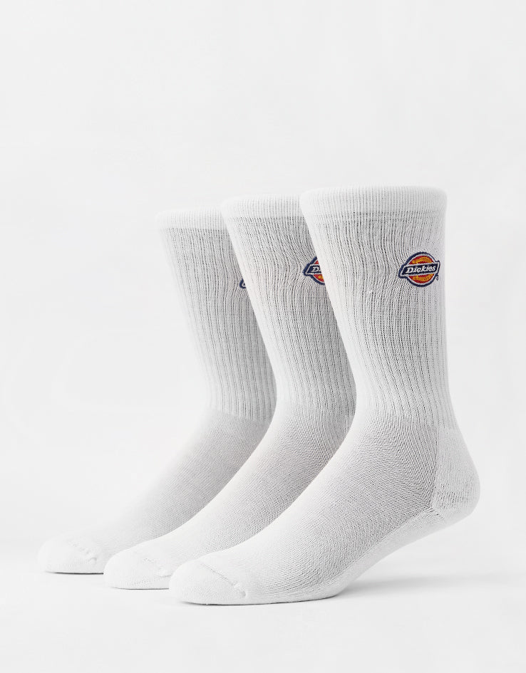 Dickies Valley Grove 3-Pack Socks - White