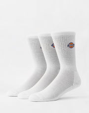 Dickies Valley Grove 3-Pack Socks - White