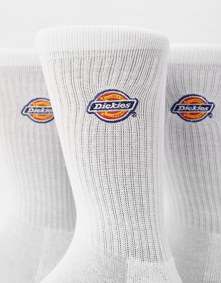 Dickies Valley Grove 3-Pack Socks - White