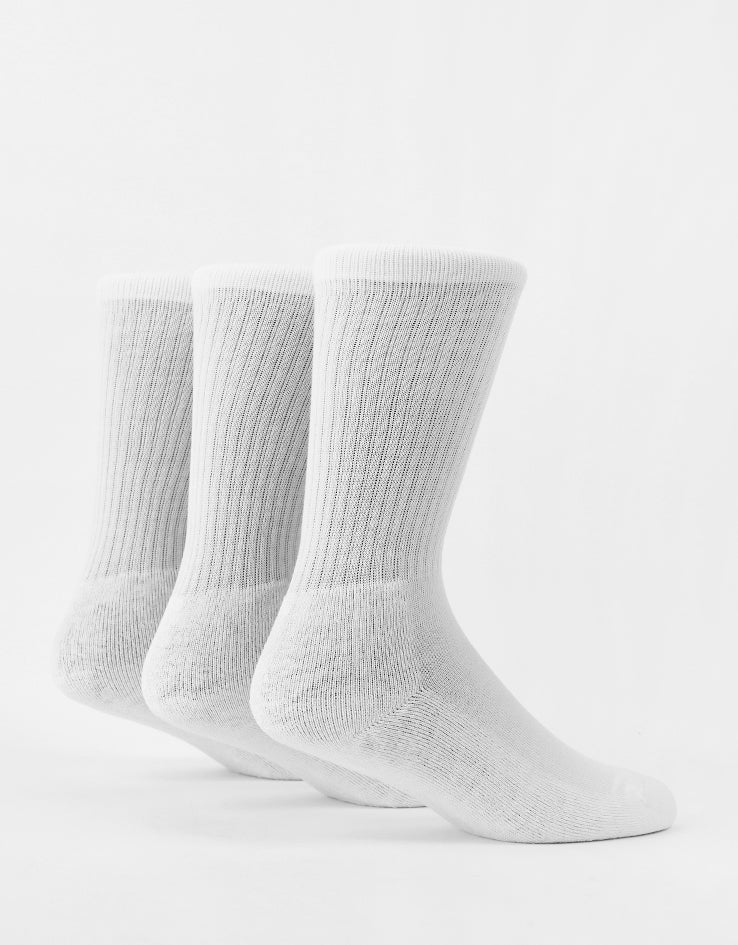 Dickies Valley Grove 3-Pack Socks - White