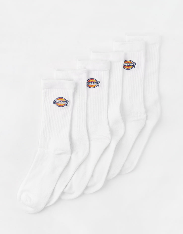 Dickies Valley Grove 3-Pack Socks - White