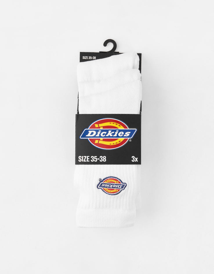 Dickies Valley Grove 3-Pack Socks - White