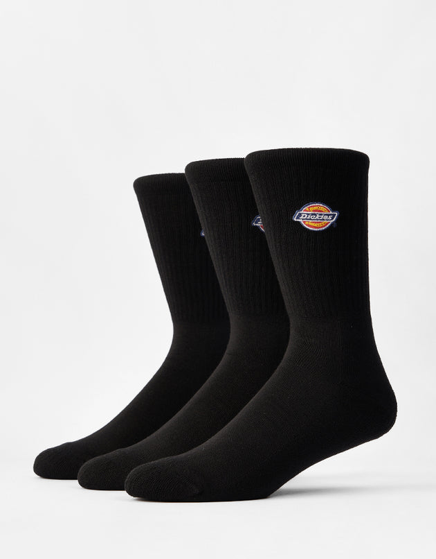 Dickies Valley Grove 3-Pack Socks - Black