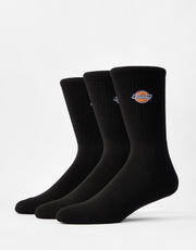 Dickies Valley Grove 3-Pack Socks - Black