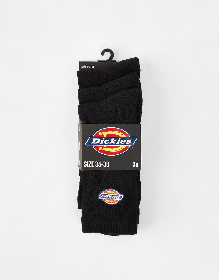 Dickies Valley Grove 3-Pack Socks - Black