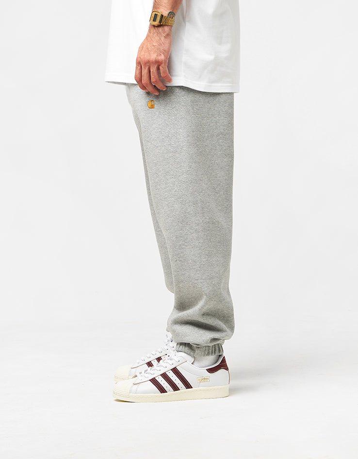 Carhartt WIP Chase Sweatpant - Grey Heather/Gold