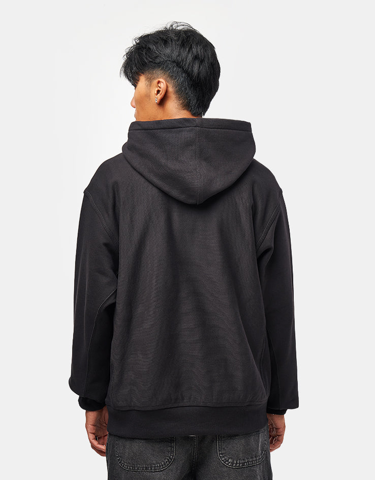 Carhartt WIP Hooded American Script Sweatshirt - Black