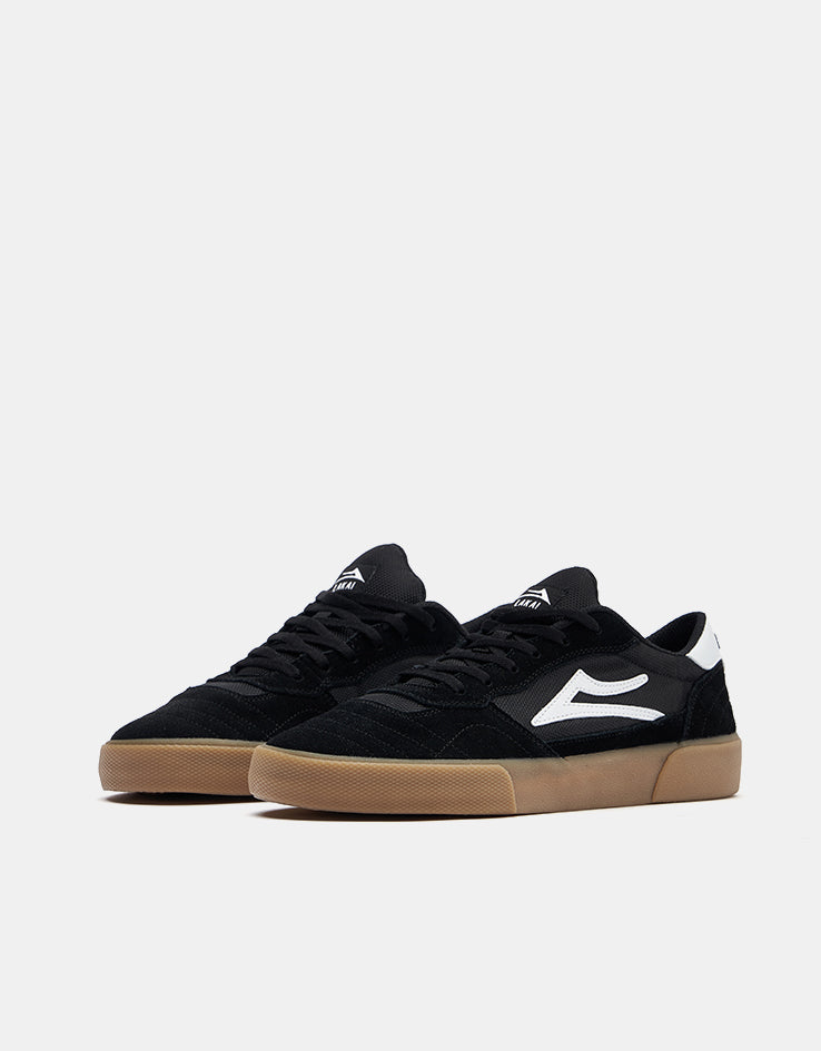 Lakai Cambridge Skate Shoes - Black/Gum Suede