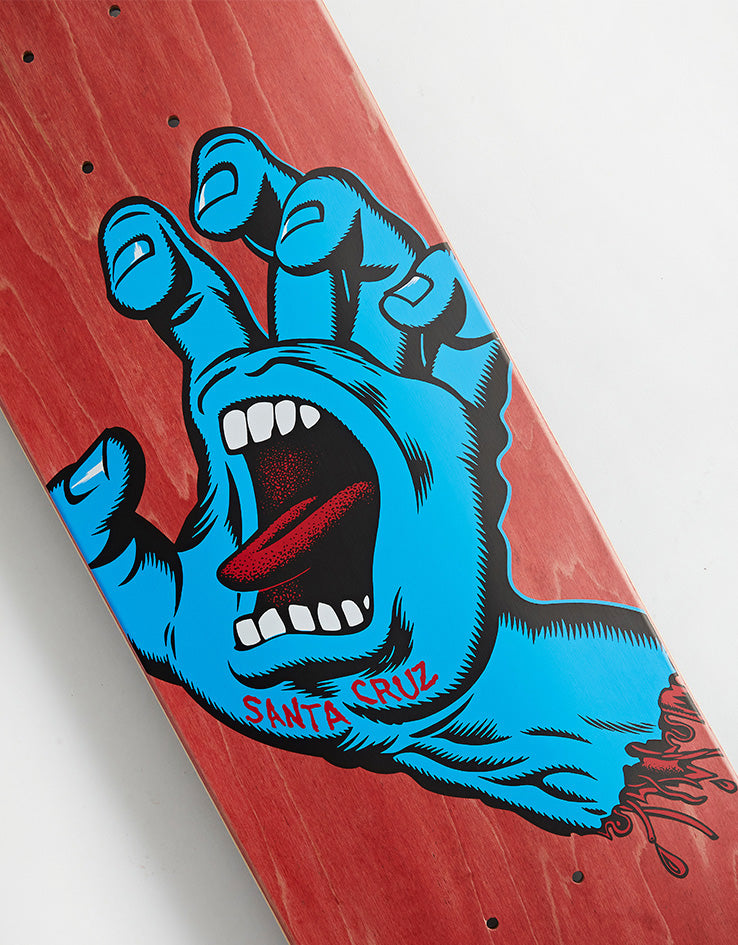 Santa Cruz Screaming Hand Skateboard Deck - 8"