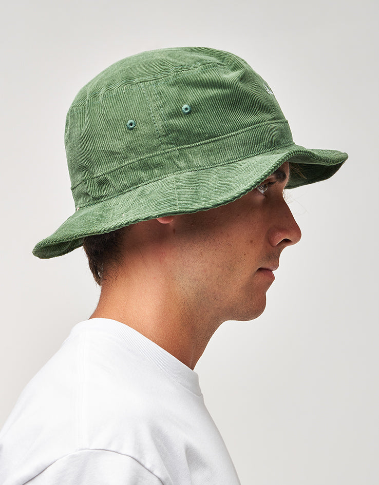 Route One Script Cord Bucket Hat - Forest Green
