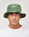 Route One Script Cord Bucket Hat - Forest Green