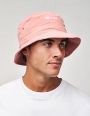 Route One Script Cord Bucket Hat - Dusty Peach