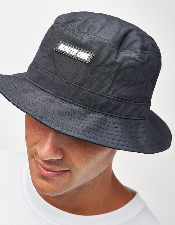 Route One Athletic Bucket Hat - Black