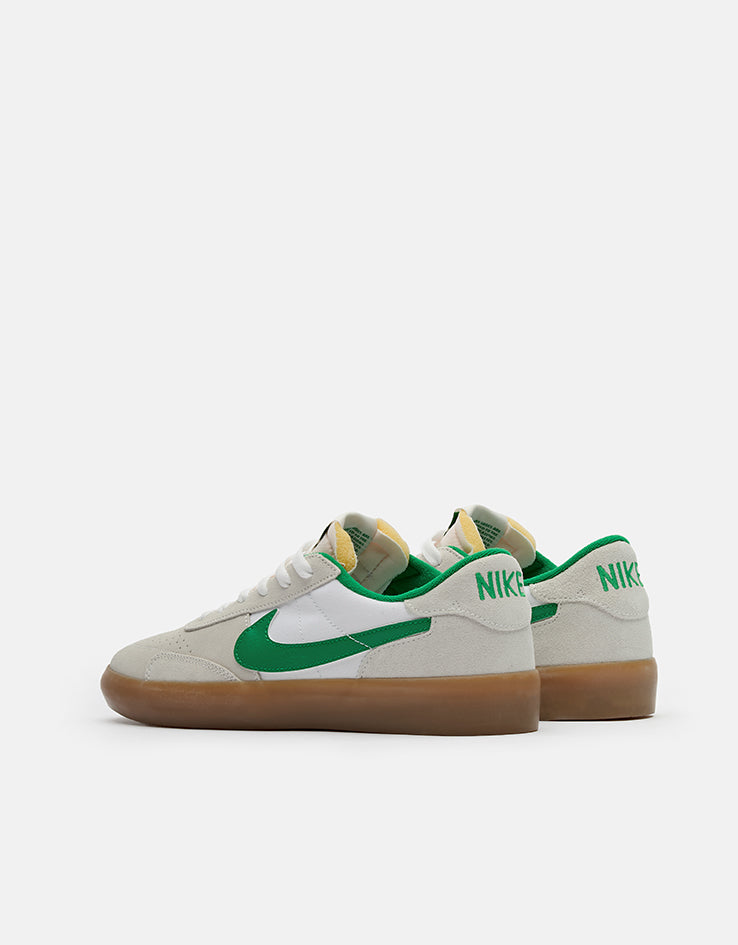 Nike SB Heritage Vulc Skate Shoes - Summit White/Lucky Green-White