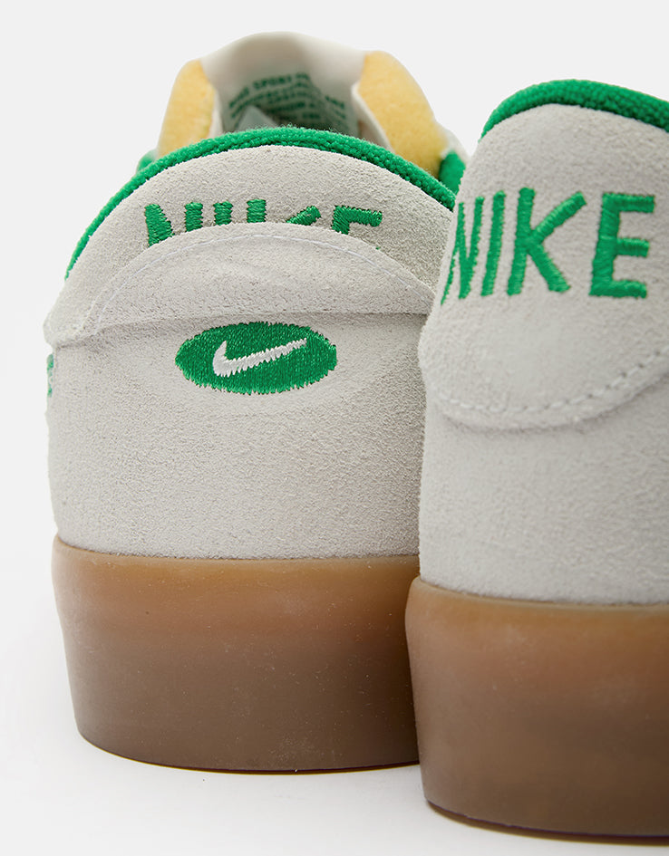 Nike SB Heritage Vulc Skate Shoes - Summit White/Lucky Green-White