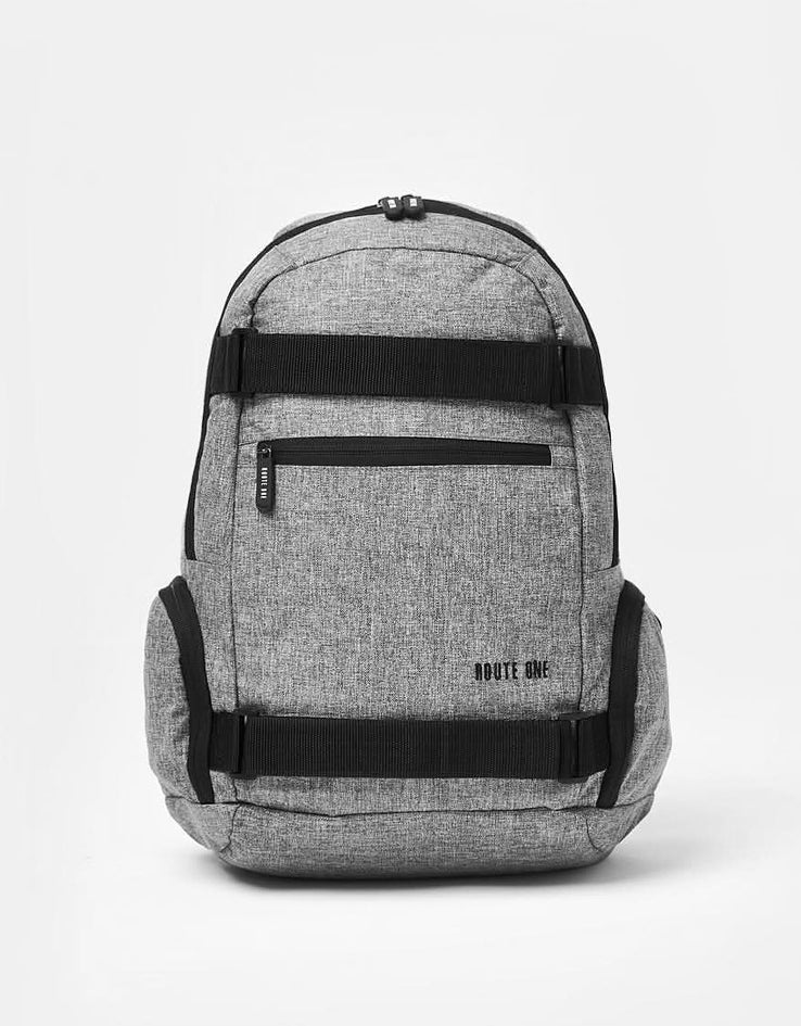 Route One Recycled Skatepack - Grey Crosshatch