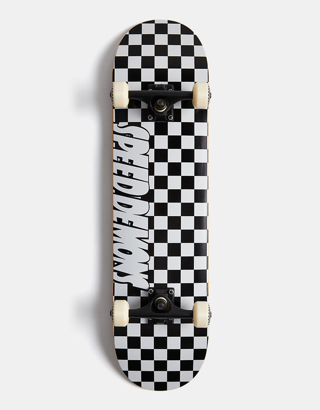 Speed Demons Checkers Complete Skateboard - 8"