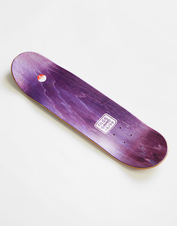Free Dome Stacked Logo Skateboard Deck - 8"