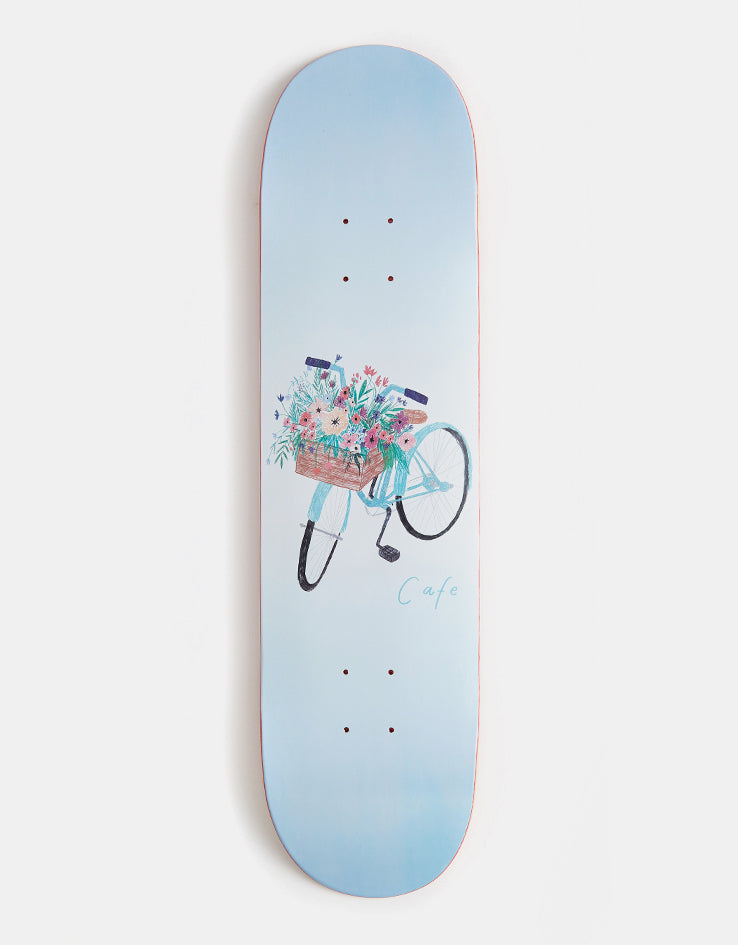 Skateboard Cafe Flower Basket Skateboard Deck - Blue