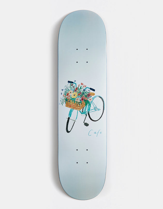 Skateboard Cafe Flower Basket Skateboard Deck - Grey