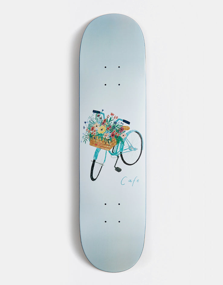 Skateboard Cafe Flower Basket Skateboard Deck - Grey