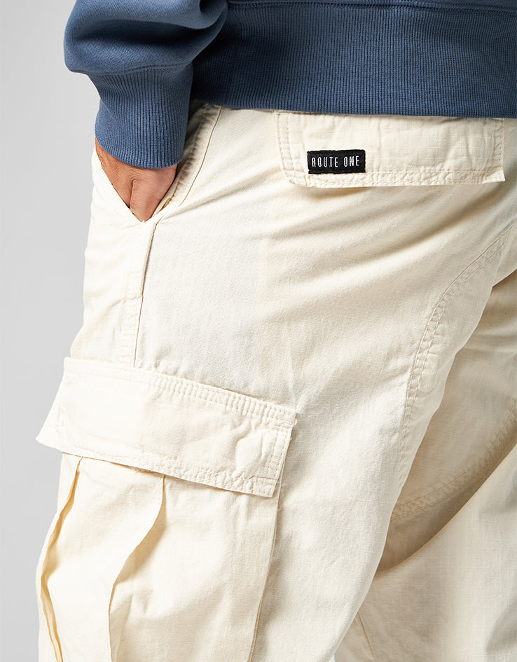 Route One Cargo Pants - Stone