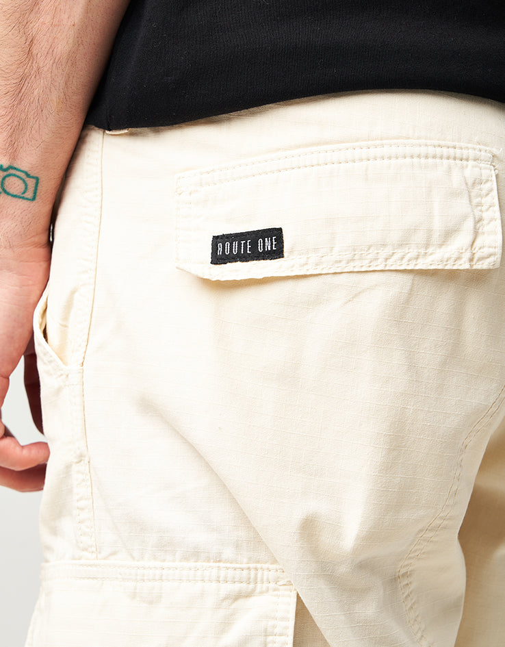 Route One Cargo Pants - Stone