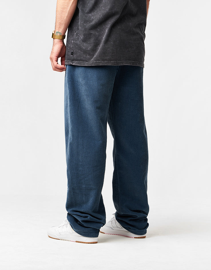Route One Relaxed Fit Big Wale Cords - Air Force Blue