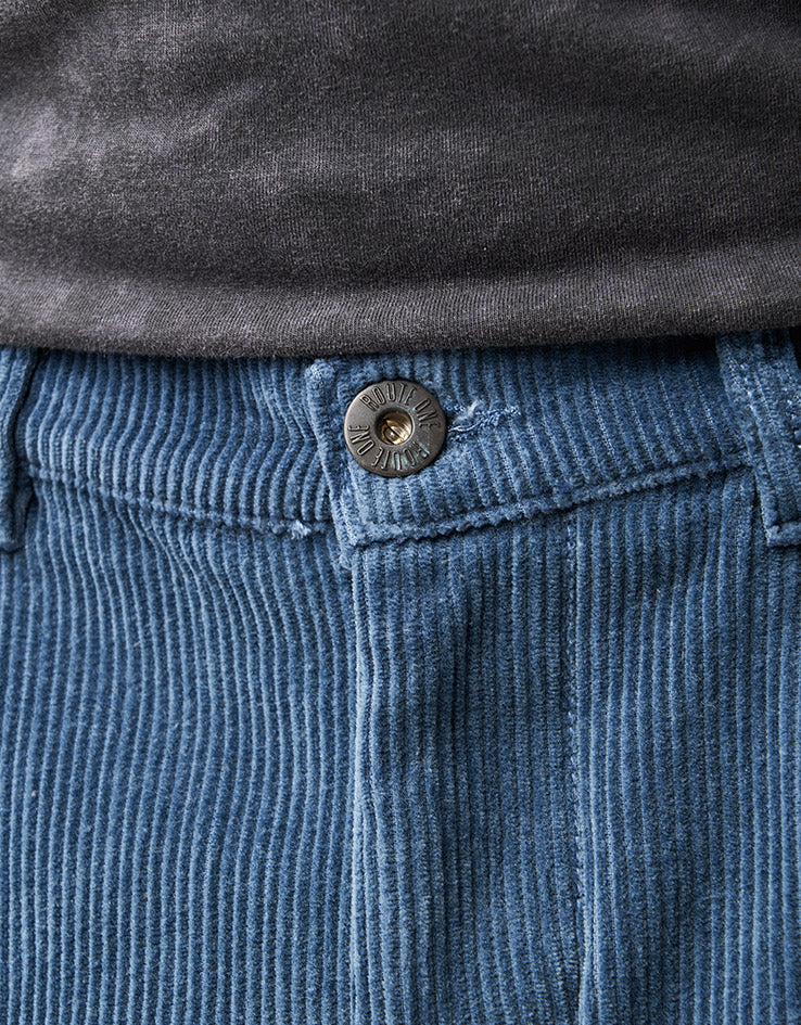 Route One Relaxed Fit Big Wale Cords - Air Force Blue