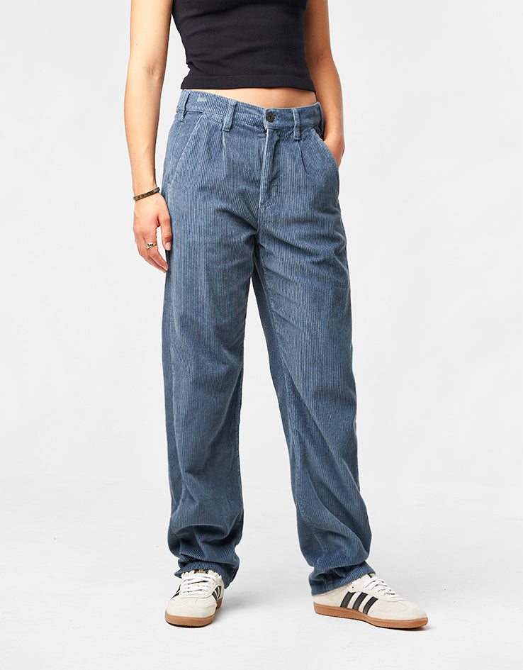 Route One Relaxed Fit Big Wale Cords - Air Force Blue