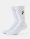 Route One Happy Crew Socks - White