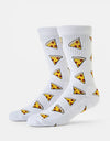 Route One Pizza Crew Socks - White