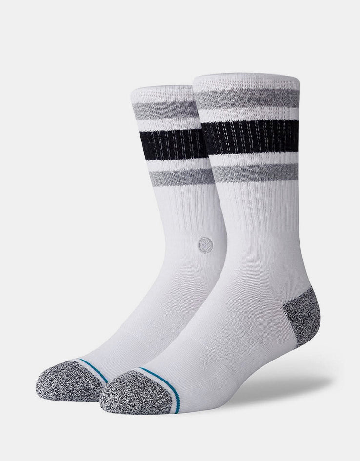 Stance Boyd ST Crew Socks - White/Black