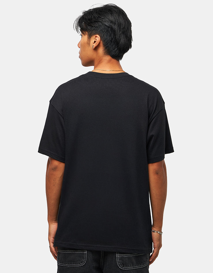 Zero Single Skull Embroidered T-Shirt - Black/White