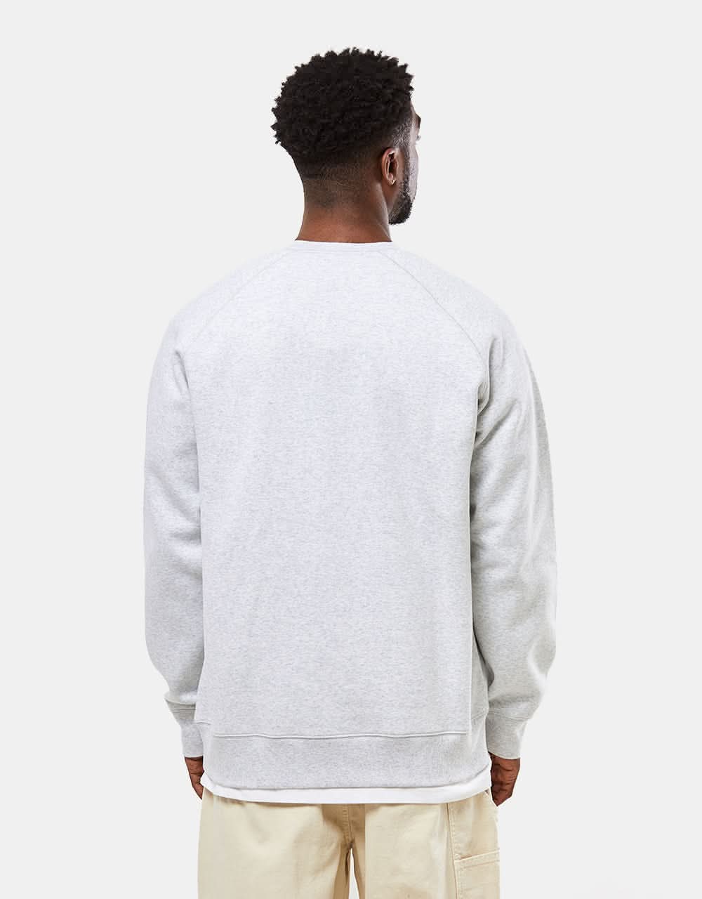 Carhartt WIP Chase Sweatshirt - Ash Heather/Gold