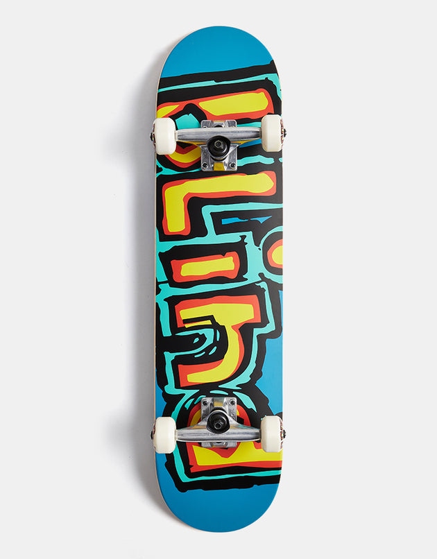 Blind Matte OG Logo Red Teal Complete Skateboard - 7.75"