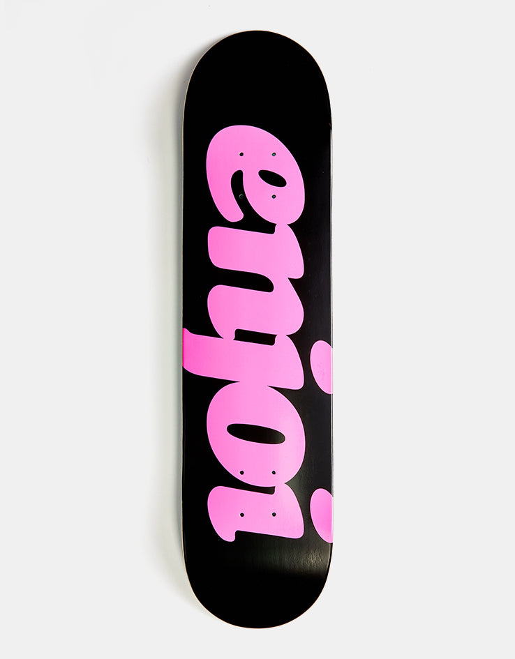 Enjoi Flocked Black HYB Skateboard Deck - 7.75"
