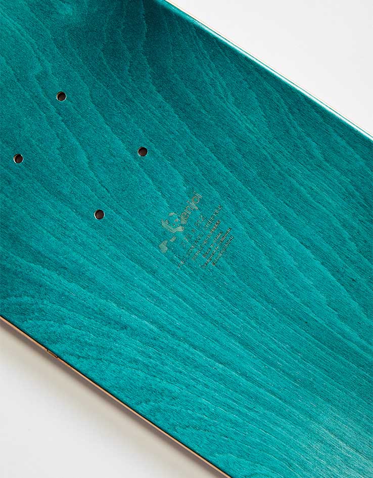 Enjoi Flocked Black HYB Skateboard Deck - 7.75"