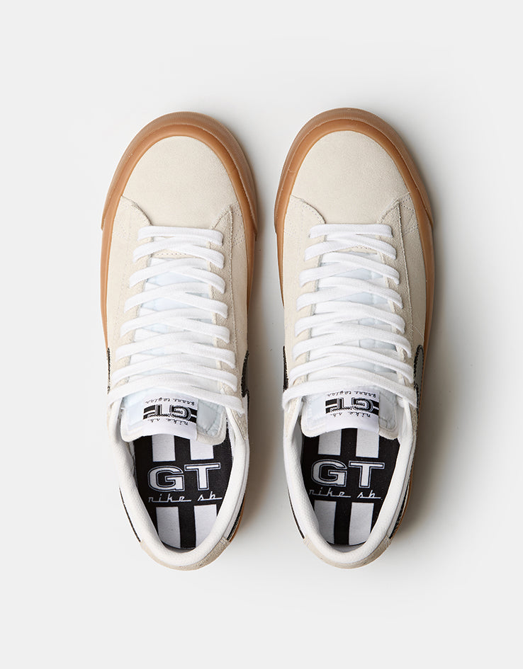 Nike SB Zoom Blazer Low Pro GT Skate Shoes - White/Black-White-White