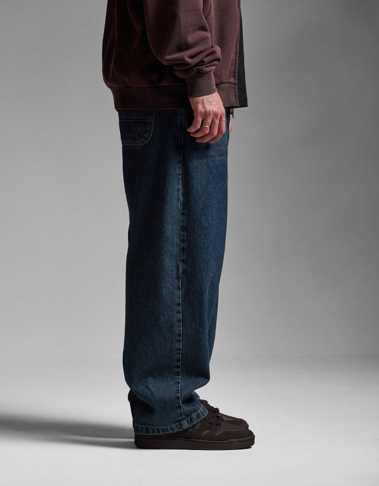 Route One Super Baggy Denim Jeans - Light Wash