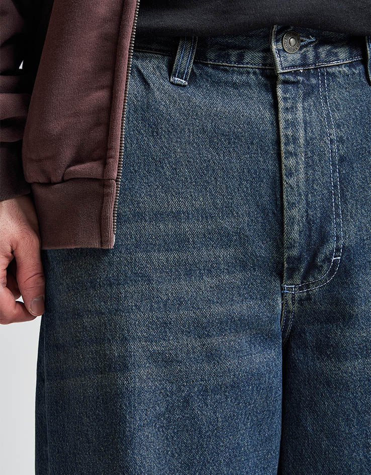 Route One Super Baggy Denim Jeans - Light Wash