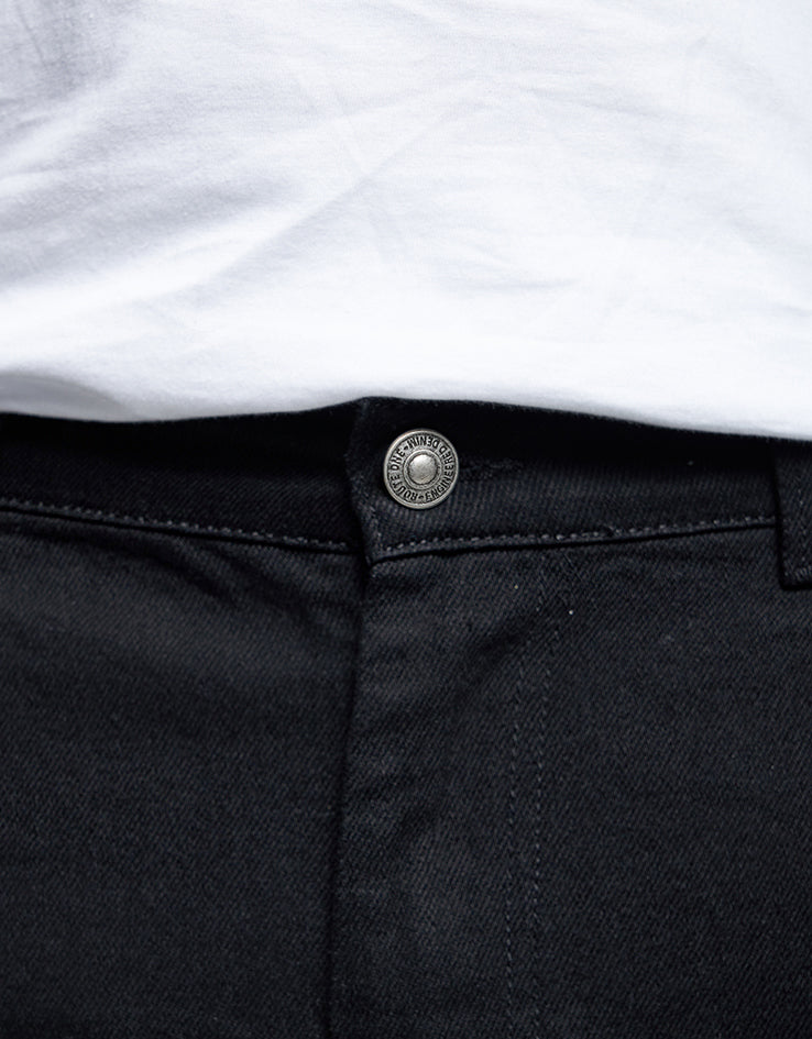 Route One Super Baggy Denim Jeans - Flat Black