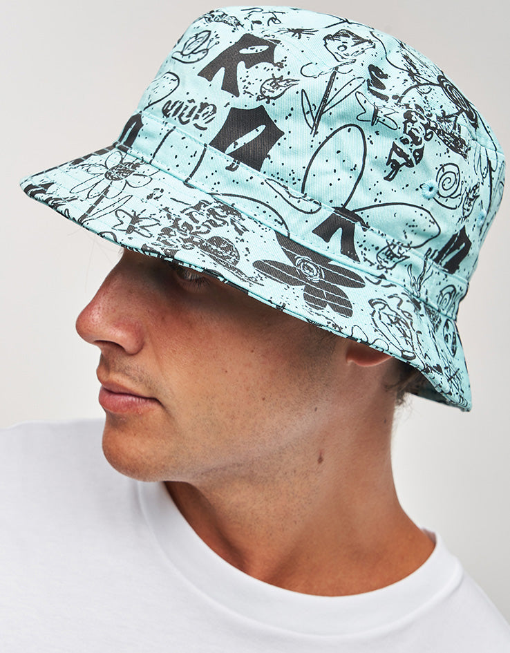 Route One Doodle Bucket Hat - Mint