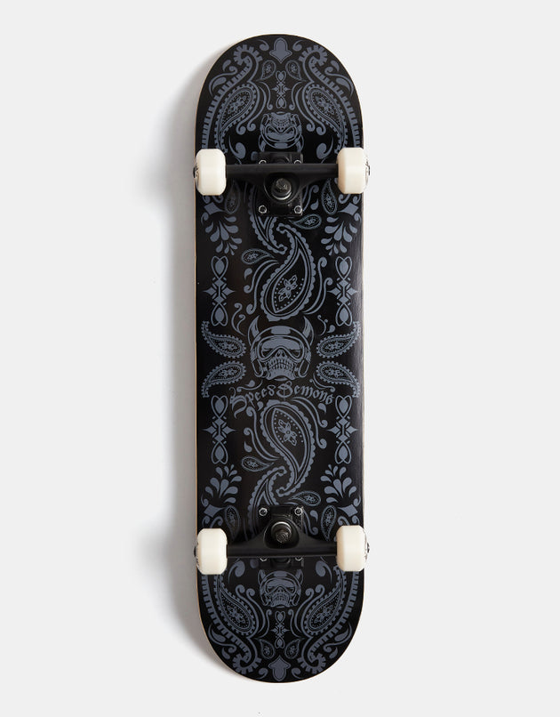 Speed Demons Bandana Complete Skateboard - Black/Black