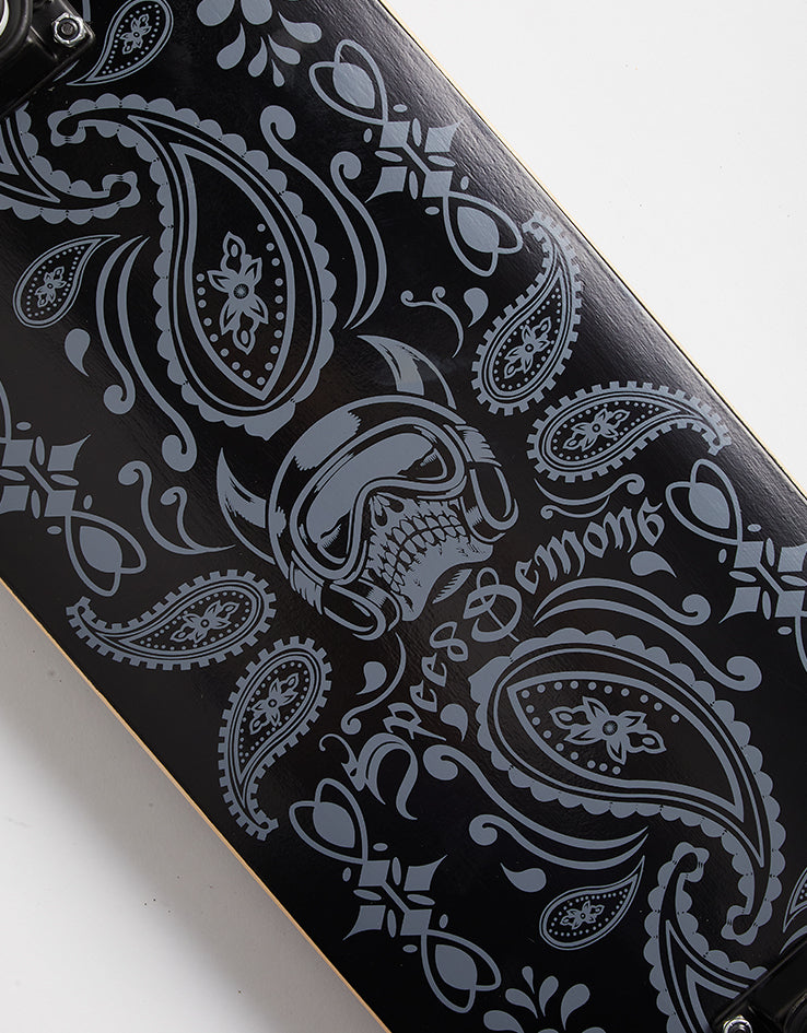 Speed Demons Bandana Complete Skateboard - Black/Black