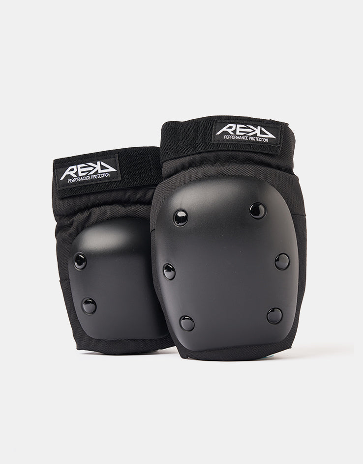 REKD Heavy Duty Junior Double Pad Set - Black/Black